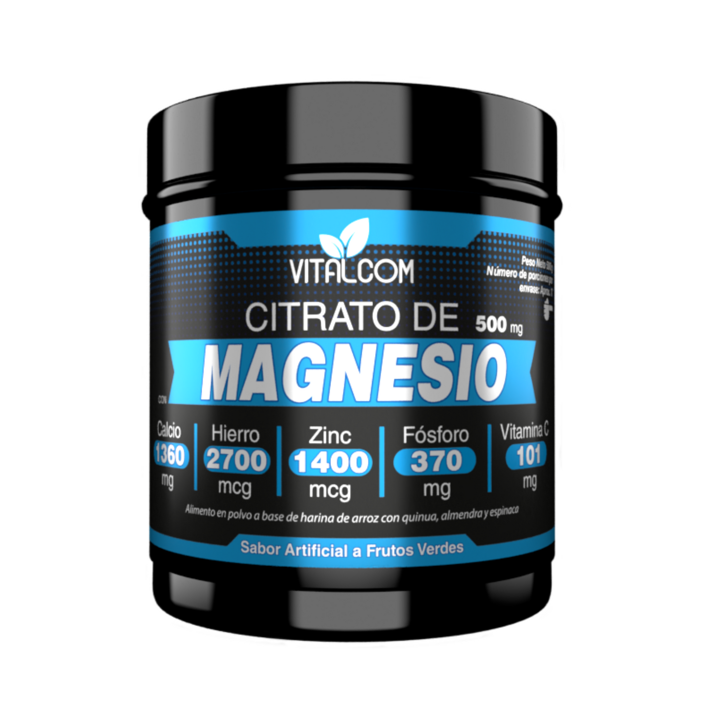 citrato de magnesio en polvo