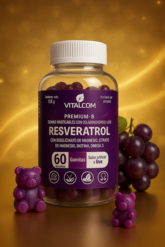 Gummis Resveratrol: Belleza, Energía y Salud en cada Gomita