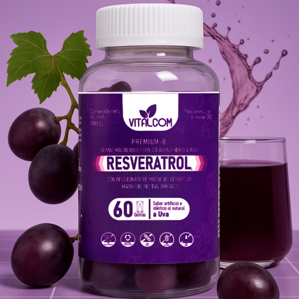 Gummis Resveratrol: Belleza, Energía y Salud en cada Gomita